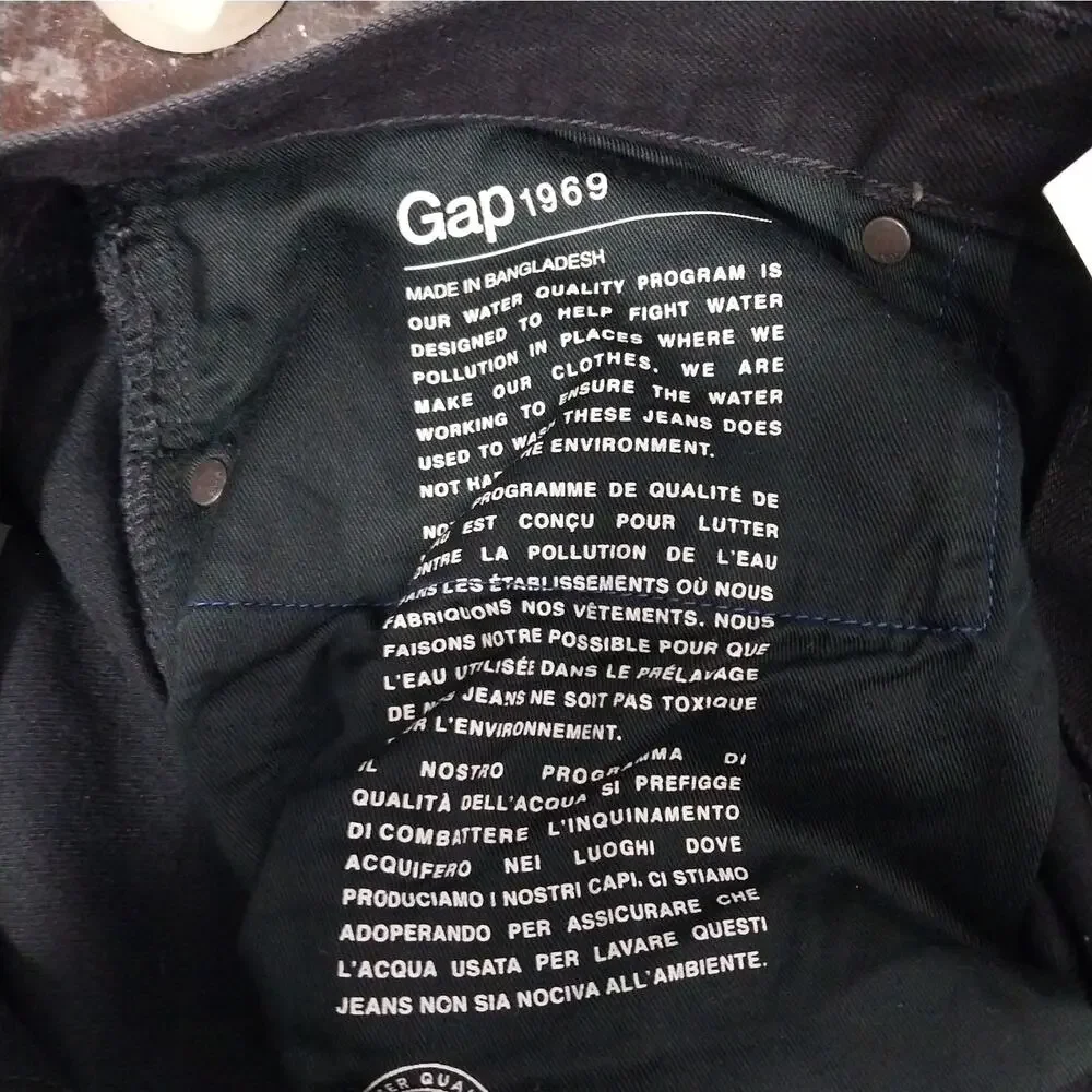 NWT@$70! THE GAP! RICH BLACK DENIM 5 POCKET, LIW RISE, SLIM LEG JEANS! SZ 36X32
